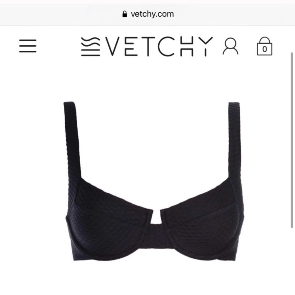 VETCHY black Laguna Bikini size Large